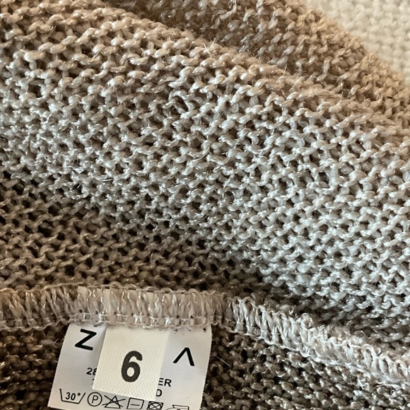 Zoja Art Knit Sweater Dress Tunic Flower Appliqué Boho - Picture 9 of 12